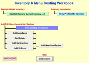 Restaurant Inventory and Menu Costing Workbook